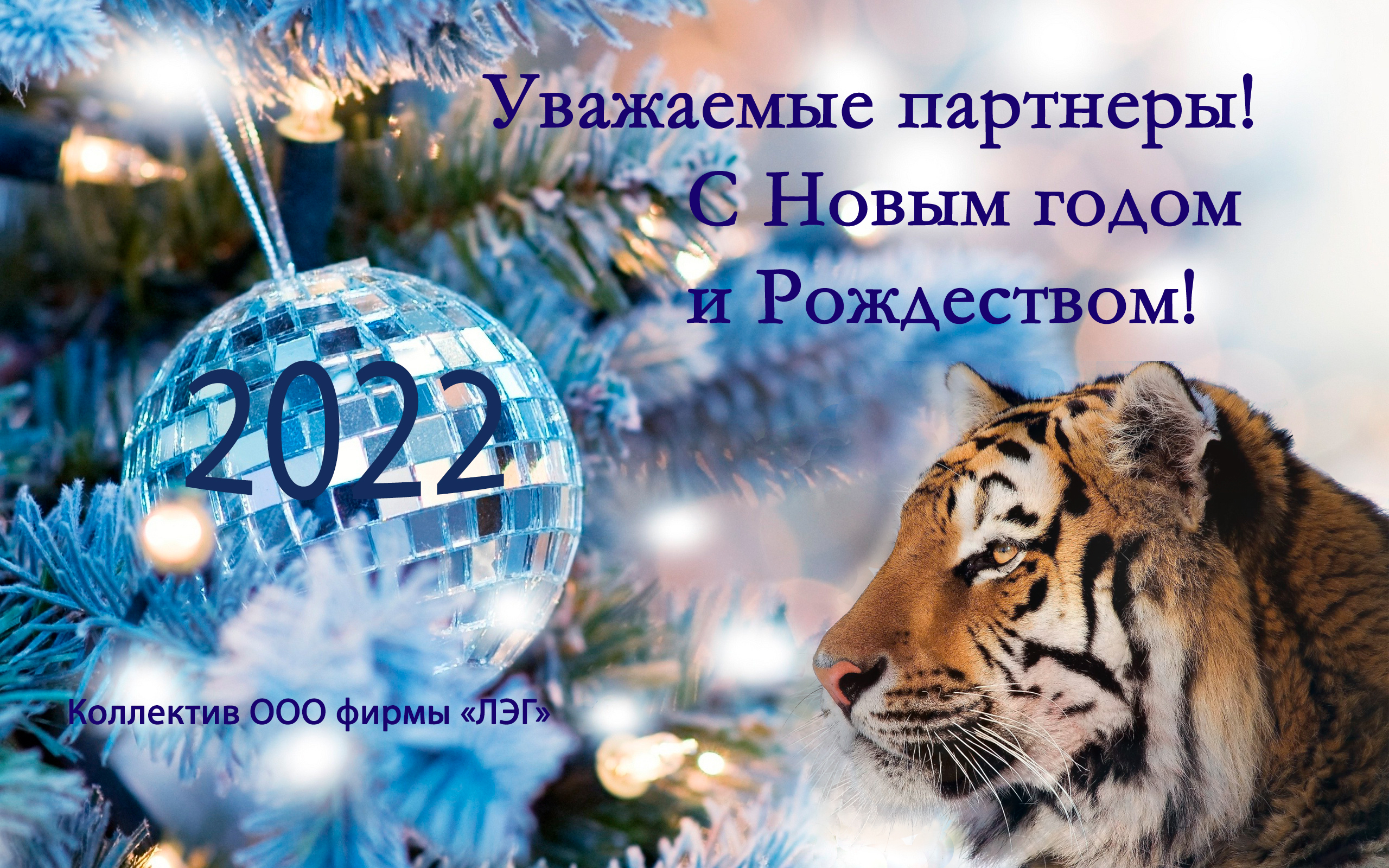 Поздравляем с Новым 2022 годом и Рождеством!